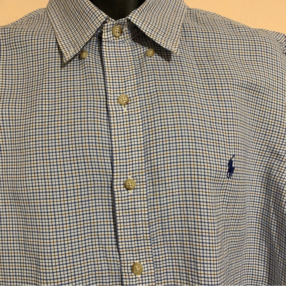 Ralph Lauren Long Sleeve Button Down Men’s Shirt Size XL - Picture 2 of 7